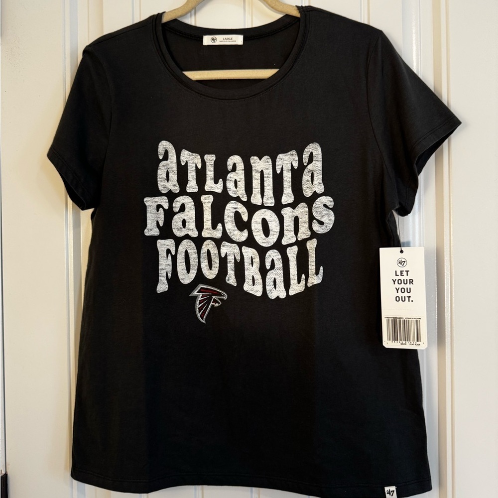 🥳47 Brand Atlanta Falcons Black T-Shirt NWT